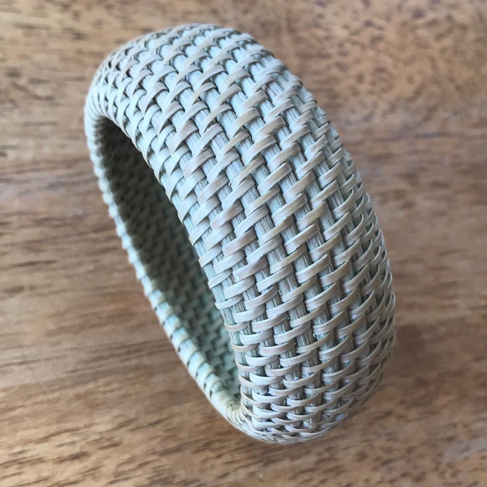 Light Green Rattan Cuff - Picture 2 of 2
